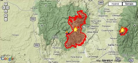 Map of New Mexico Fires